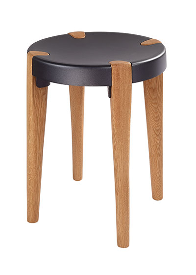 Otto Low Grey Oak stool - EOQ